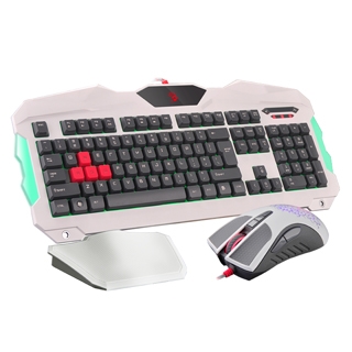 A4 BLOODY Q2100 防水炫光遊戲鍵鼠組
 多媒體熱鍵設計 雙重防水 防務觸鍵帽